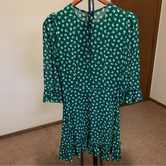 Reformation Doutzen Mini Dress Chive Floral NWT 4 - Picture 7 of 12